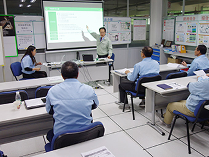 Environmental education in an overseas factory