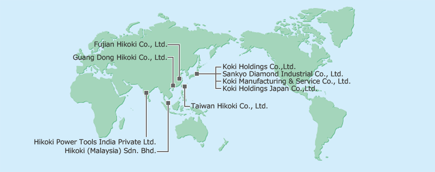 Koki Holdings Group Locations
							