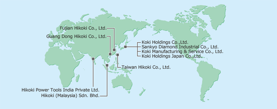 Koki Holdings Group Locations
							